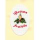 Kit Carte de Voeux Bougie Bonne Année Coloris Jaune Point de Croix Comptés