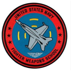Patch Ecusson Thermocollant Top Gun 2 x 7,50 cm