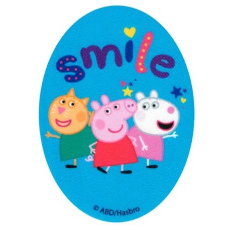 Patch Ecusson Thermocollant Peppa Pig et ses copains 8 x 11 cm