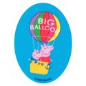Patch Ecusson Thermocollant Peppa Pig et sa montgolfière 8 x 11 cm
