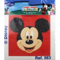 Kit Canevas complet Portrait de Mickey 12 x 12 cm Enfant