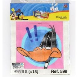 Kit Canevas complet Daffy Duck 12 x 12 cm Enfant