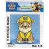 Kit Canevas complet Pat Patrouille Ruben 12 x 12 cm Enfant