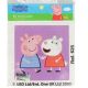 Kit Canevas complet Peppa pig et Georges 12 x 12 cm Enfant