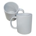 Lot de 2 tasses vierges blanches à personnaliser Mug 325 ml sublimation