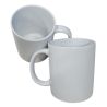 Lot de 2 tasses vierges blanches à personnaliser Mug 325 ml sublimation
