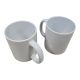 Lot de 2 tasses vierges blanches à personnaliser Mug 325 ml sublimation
