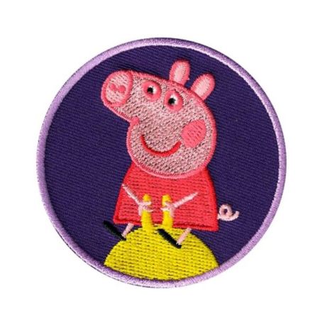 Patch Ecusson Thermocollant Peppa Pig Ballon 6,50 x 6,50 cm