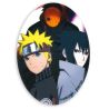 Patch Ecusson Thermocollant Naruto et Sasuke ensemble 8 x 11 cm