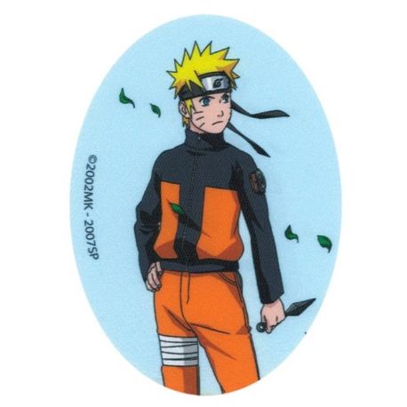 Patch Ecusson Thermocollant Naruto bleu clair 8 x 11 cm
