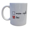 Mug Mon café et Toi St Valentin Coeur Romantique Cadeau Amour
