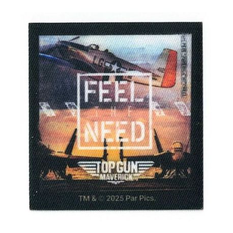 Patch Ecusson Thermocollant Top Gun Maverick Feel the need 6,50 x 7 cm