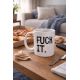 Mug Fuck It Noir minimaliste idée Cadeau Anniversaire Humour bureau
