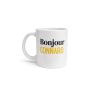 Mug Bonjour Connard Jaune décalé fun minimaliste idée Cadeau Anniversaire Humour bureau