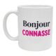 Mug Bonjour Connasse Rose idée Cadeau Anniversaire Humour Copine Assumée