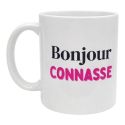 Mug Bonjour Connasse Rose idée Cadeau Anniversaire Humour Copine Assumée