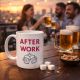 Mug After Work idée Cadeau Bureau Humour Ambiance détente