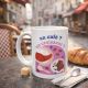 Mug café et croissant Tasse fun esprit petit-déjeuner français pour amateurs de café brunch et pauses gourmandes