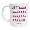 Mug Je t'aime très fort Tasse fun et décalée cadeau original St Valentin amoureux romantique