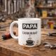 Mug “Papa carburant au café” avec Expresso Cadeau fun pour papa idée originale fête des pères ou amateur de café
