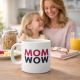 Mug MOM WOW effet miroir Tasse design et moderne cadeau original pour maman anniversaire fête des mères