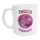 Mug Disco Therapy rose Idée cadeau fun et colorée pour amis collègues fans de soirées disco