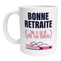 Mug Bonne retraite on a pris ton bureau Cadeau drôle départ retraite collègue humour bureau et pot de départ