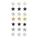 Lot de 21 écussons étoiles multicolores 3 x 3 cm Patchs thermocollants ou à coudre (3 par couleur)
