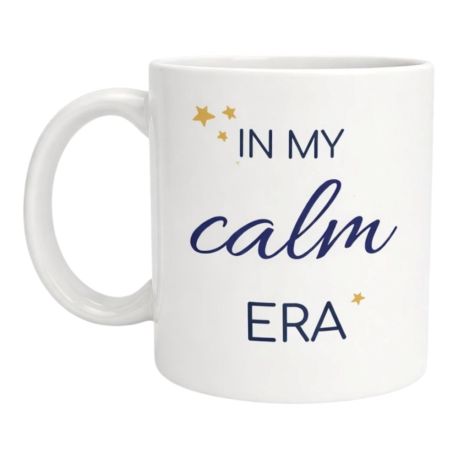 Mug In my calm era avec étoiles jaunes Tasse tendance et apaisante cadeau original bien-être détente et moments chill