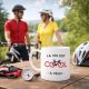 Mug la vie est cool à vélo Tasse fun pour cyclistes amateurs de café thé ou chocolat