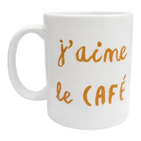 Mug J'aime le café Cadeau Fun et Original pour Accros au Café, Amis, Famille et Collègues Fans de Café