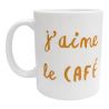 Mug J'aime le café Cadeau Fun et Original pour Accros au Café, Amis, Famille et Collègues Fans de Café