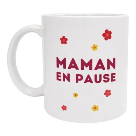 Mug Maman en pause Cadeau Fun et Tendre pour Maman, Fête des Mères, Anniversaire, Noël et Moments Détente