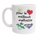 Mug Pour la meilleure maîtresse du monde Cadeau Merci Maîtresse École Fin d'Année, Anniversaire et Noël