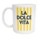 Mug La douce vita Cadeau Chic et Inspirant pour Amis, Famille, Collègues, Vacances, Noël et Anniversaire