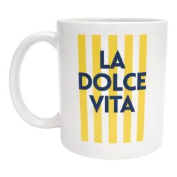 Mug La douce vita Cadeau Chic et Inspirant pour Amis, Famille, Collègues, Vacances, Noël et Anniversaire
