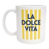 Mug La douce vita Cadeau Chic et Inspirant pour Amis, Famille, Collègues, Vacances, Noël et Anniversaire