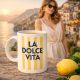 Mug La douce vita Cadeau Chic et Inspirant pour Amis, Famille, Collègues, Vacances, Noël et Anniversaire