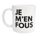 Mug Je m'en fous Tasse originale humour décalé fun idée cadeau anniversaire Noël amis collègues