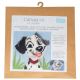 Canevas enfant Panda 17x17 cm Kit créatif broderie laine aiguille plastique activité manuelle ludique dès 5 ans