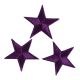 Patch Ecusson Thermocollant 3 x Etoile Coloris Violet 3 x 3 cm Idéal Customisation Vêtements et Accessoires