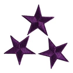 Patch Ecusson Thermocollant 3 x Etoile Coloris Violet 3 x 3 cm Idéal Customisation Vêtements et Accessoires