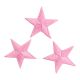 Patch Ecusson Thermocollant 3 x Etoile Coloris Rose Clair 3 x 3 cm