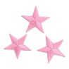 Patch Ecusson Thermocollant 3 x Etoile Coloris Rose Clair 3 x 3 cm