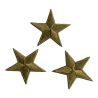 Patch Ecusson Thermocollant 3 x Etoile Coloris Vert Kaki 3 x 3 cm