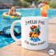 Mug J'peux pas j’ai Aqua Poney Cadeau drôle décalé pour anniversaire Noël collègue ami humour absurde fun original