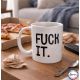 Mug Fuck It Noir minimaliste idée Cadeau Anniversaire Humour bureau