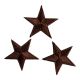 Patch Ecusson Thermocollant 3 x Etoile Coloris Marron 3 x 3 cm