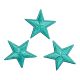 Patch Ecusson Thermocollant 3 x Etoile Coloris Turquoise 3 x 3 cm