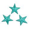 Patch Ecusson Thermocollant 3 x Etoile Coloris Turquoise 3 x 3 cm